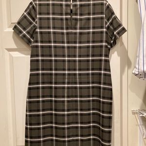 Plaid shift dress